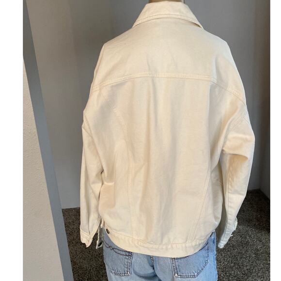 CAROL LITTLE SPORT Denim Jacket Embroidered Beaded Retro women 8 Oversized - Picture 5 of 9